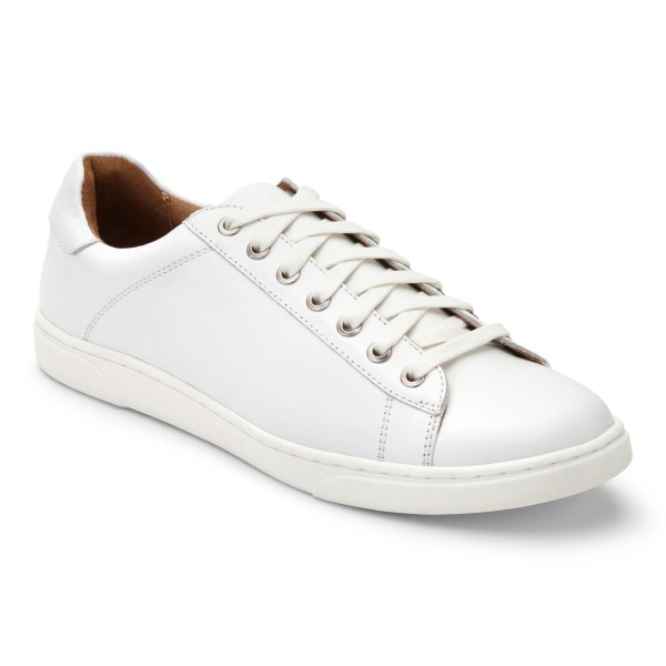 Vionic Casual Shoes Ireland - Baldwin Lace up Sneaker White - Mens Shoes In Store | HZCPB-7503